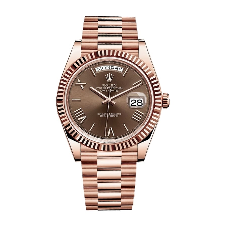 Rolex Day-Date 228235-0002 Rose Gold Roman Replica