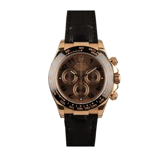Rolex Daytona 116515LNBR Rose Gold Black Replica