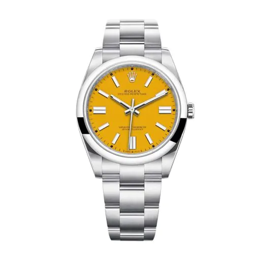 Rolex Oyster Perpetual 124300 Yellow Dial Replica