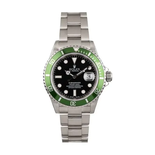 Rolex Submariner 16610LV Date Kermit Black Replica