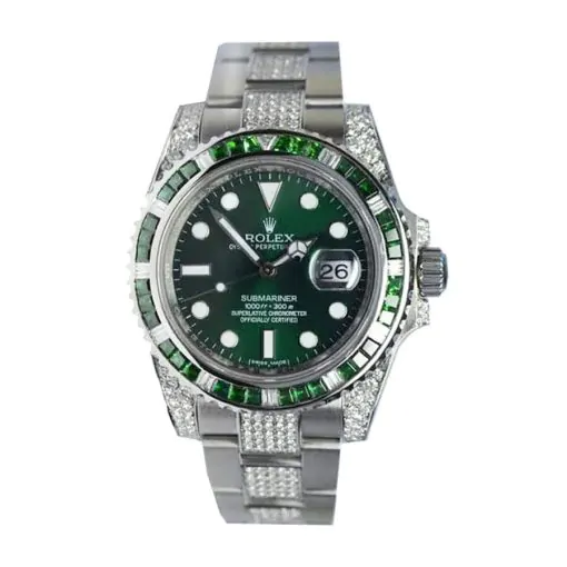Rolex Submariner 116610LV Hulk Diamond Iced Out Replica