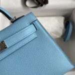 Mini Kelly 19 Celeste Epsom Palladium Hardware Alice