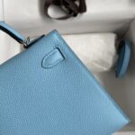 Mini Kelly 19 Celeste Epsom Palladium Hardware Alice