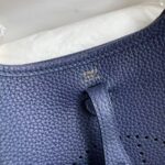 Hermès Evelyne TPM Dark blue 17cm Clemence Gold Hardware