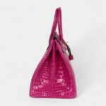Hermès Birkin 35 Rose Scheherazade Shiny Porosus Crocodile Gold Hardware