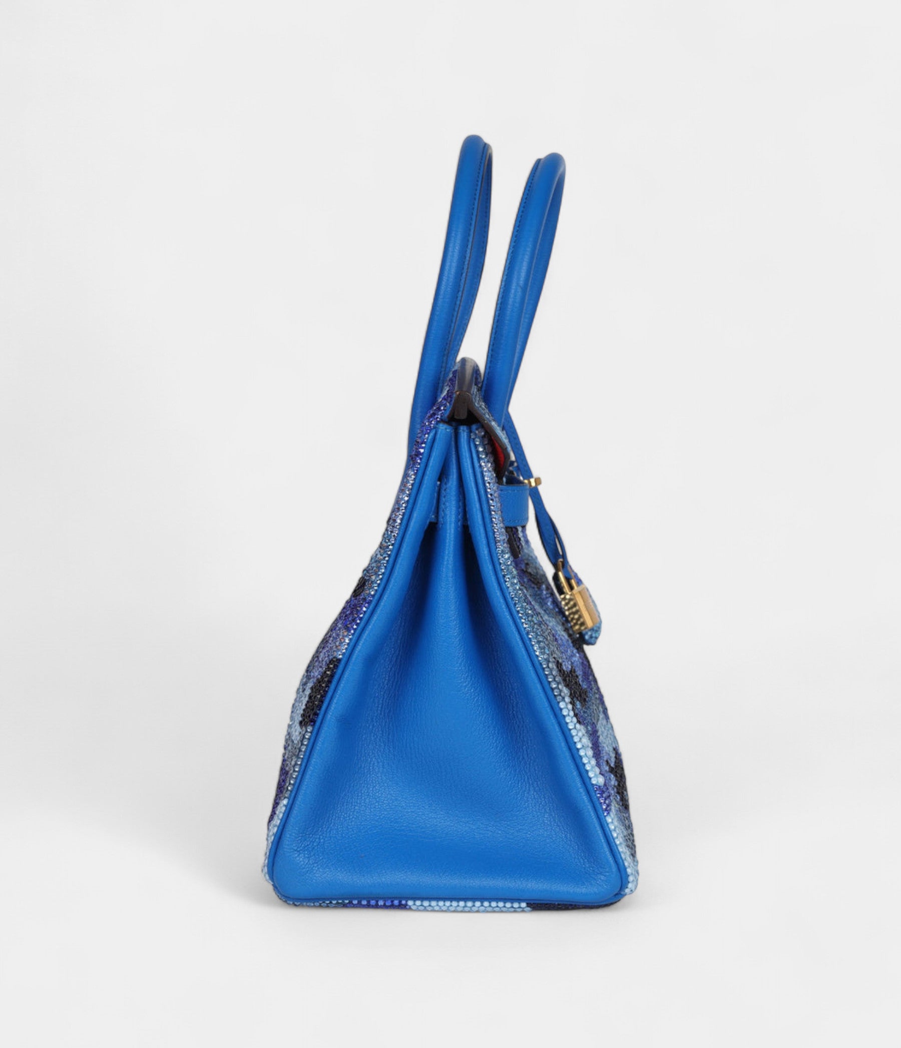 CustomCamouflageSwarovskiCrystalHermesBirkin30BleuHydraChevreGoldHardware_4.jpg Custom Camouflage Swarovski Crystal Hermès Birkin 30 Bleu Hydra Chevre Gold Hardware
