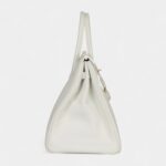 Hermès Birkin 35 White Clemence Gold Hardware