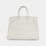 Hermès Birkin 35 White Clemence Gold Hardware