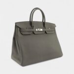 Hermes Birkin 40cm Gris Meyer Togo Leather With Palladium Hardware