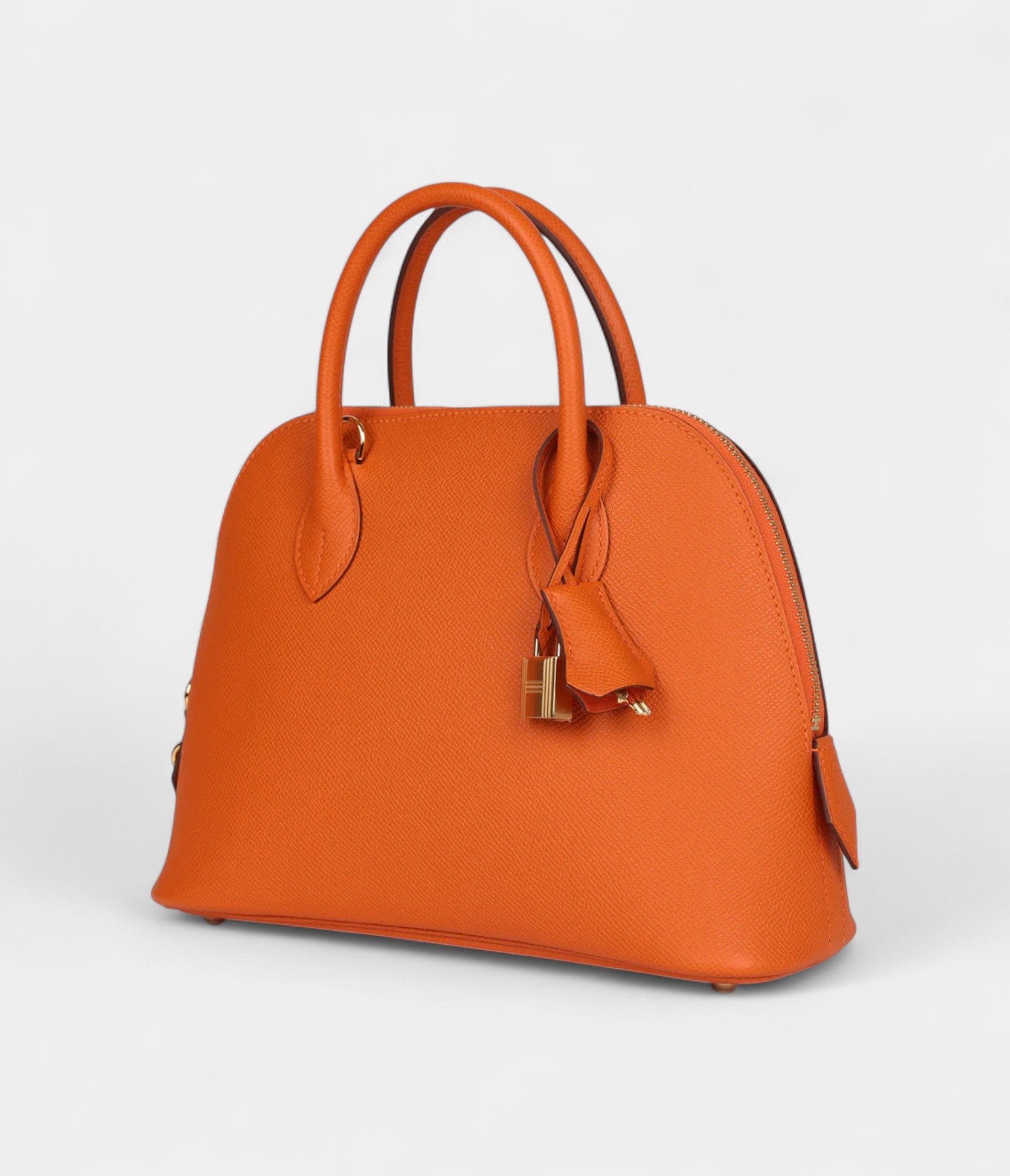 Hermès 1923 Bolide 25 Orange Epsom Gold Hardware