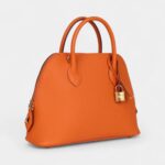 Hermès 1923 Bolide 25 Orange Epsom Gold Hardware