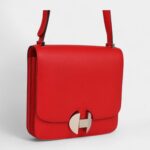 Hermès 2002-20 Rouge De Coeur Evercolor Palladium Hardware