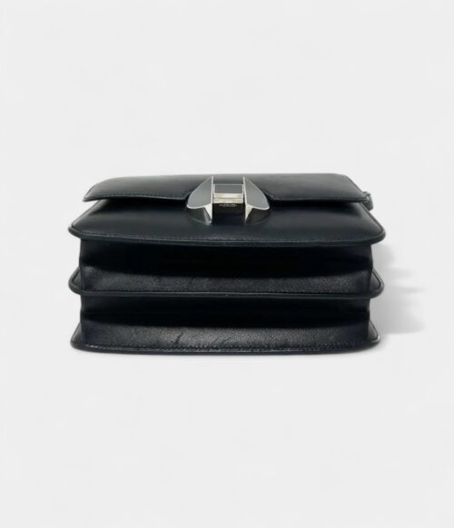 Hermès 2002 Black Leather Handbag