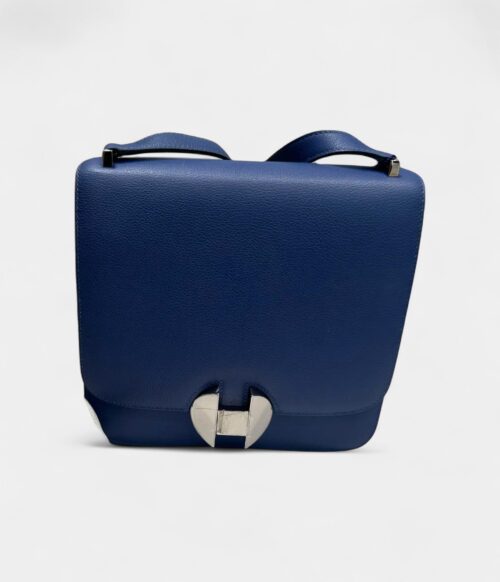 Hermès 2002 Blue Leather Handbag
