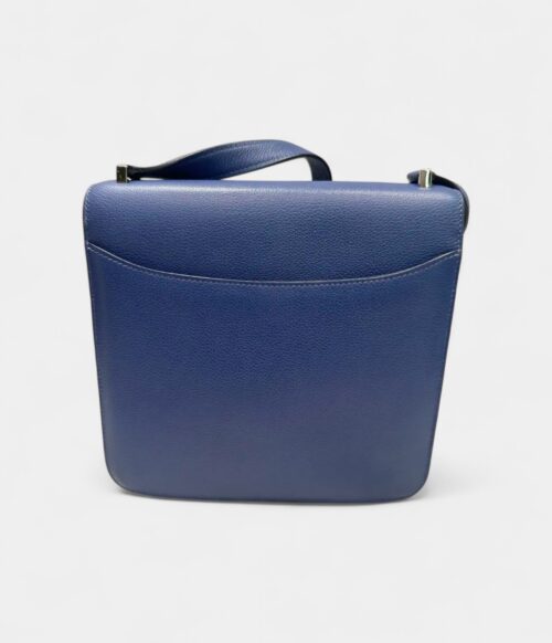 Hermès 2002 Blue Leather Handbag
