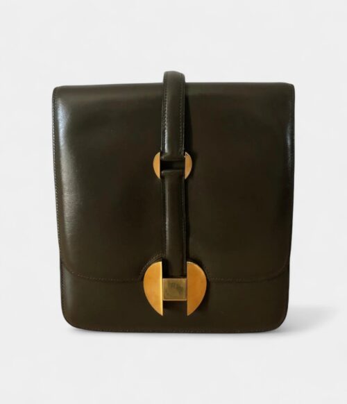 Hermès 2002 Green Leather Handbag