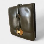 Hermès 2002 Green Leather Handbag