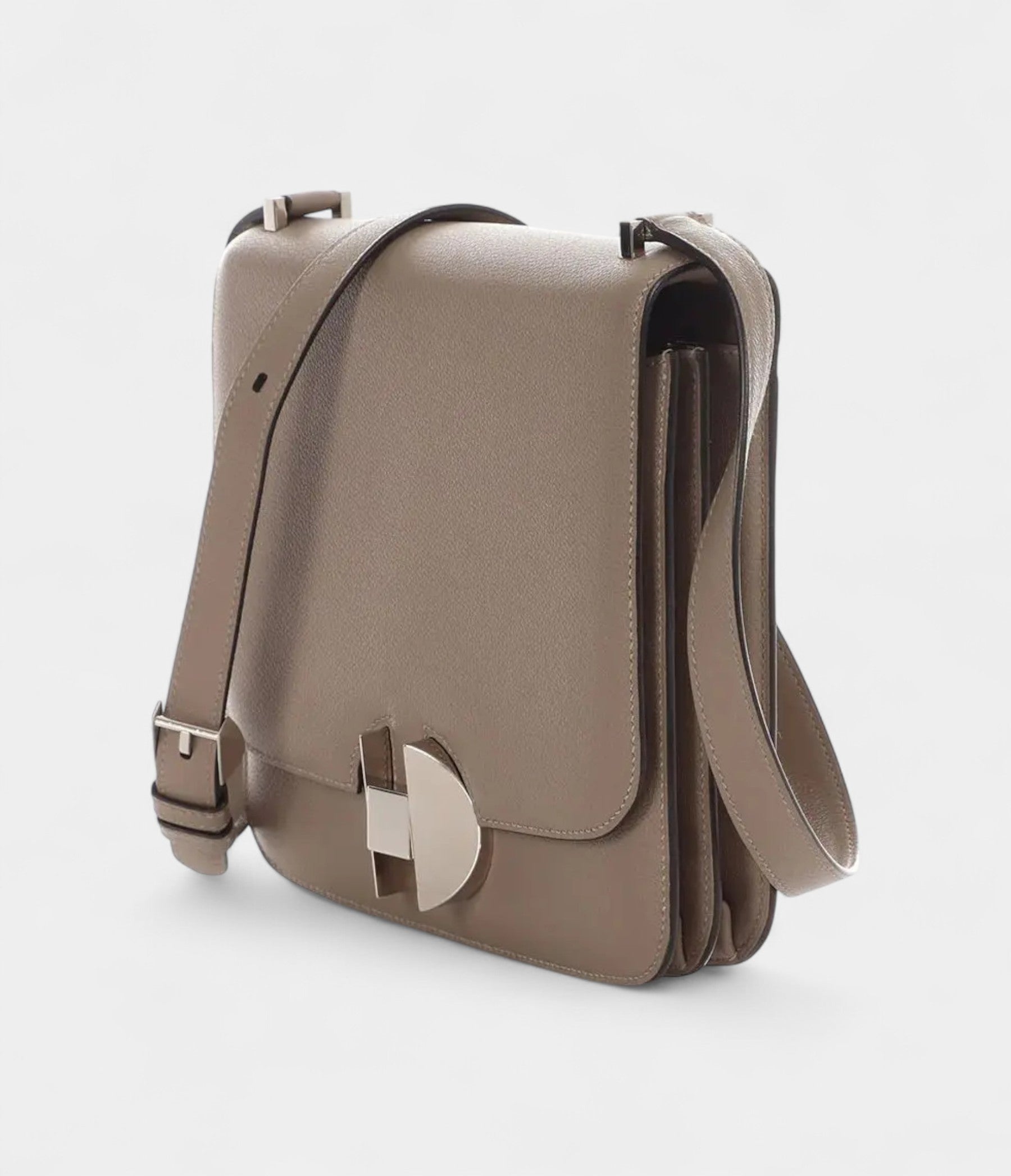 Hermès 2002 Grey Leather Handbag