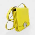 Hermès 2002 Yellow Leather Handbag