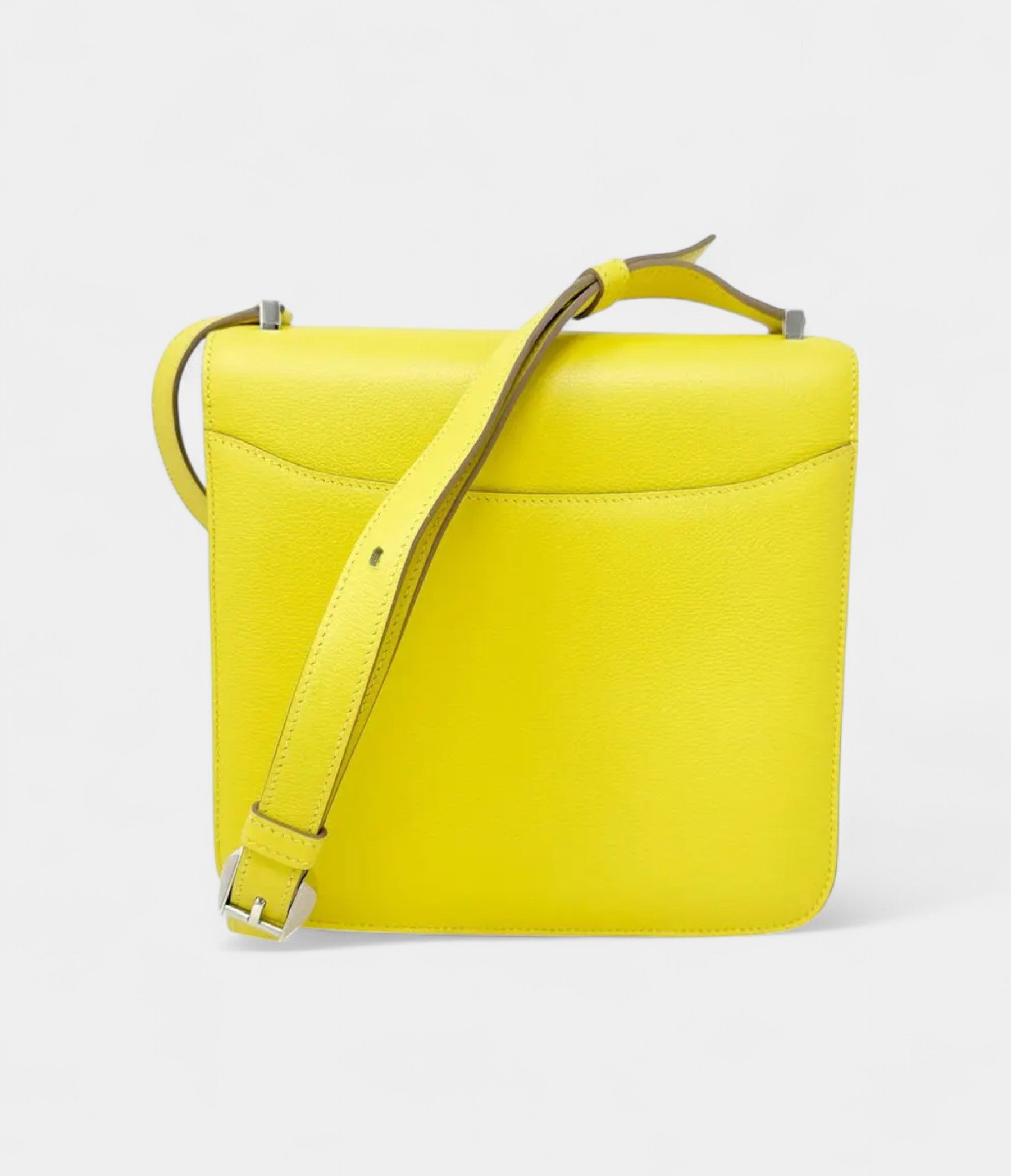 Hermès 2002 Yellow Leather Handbag
