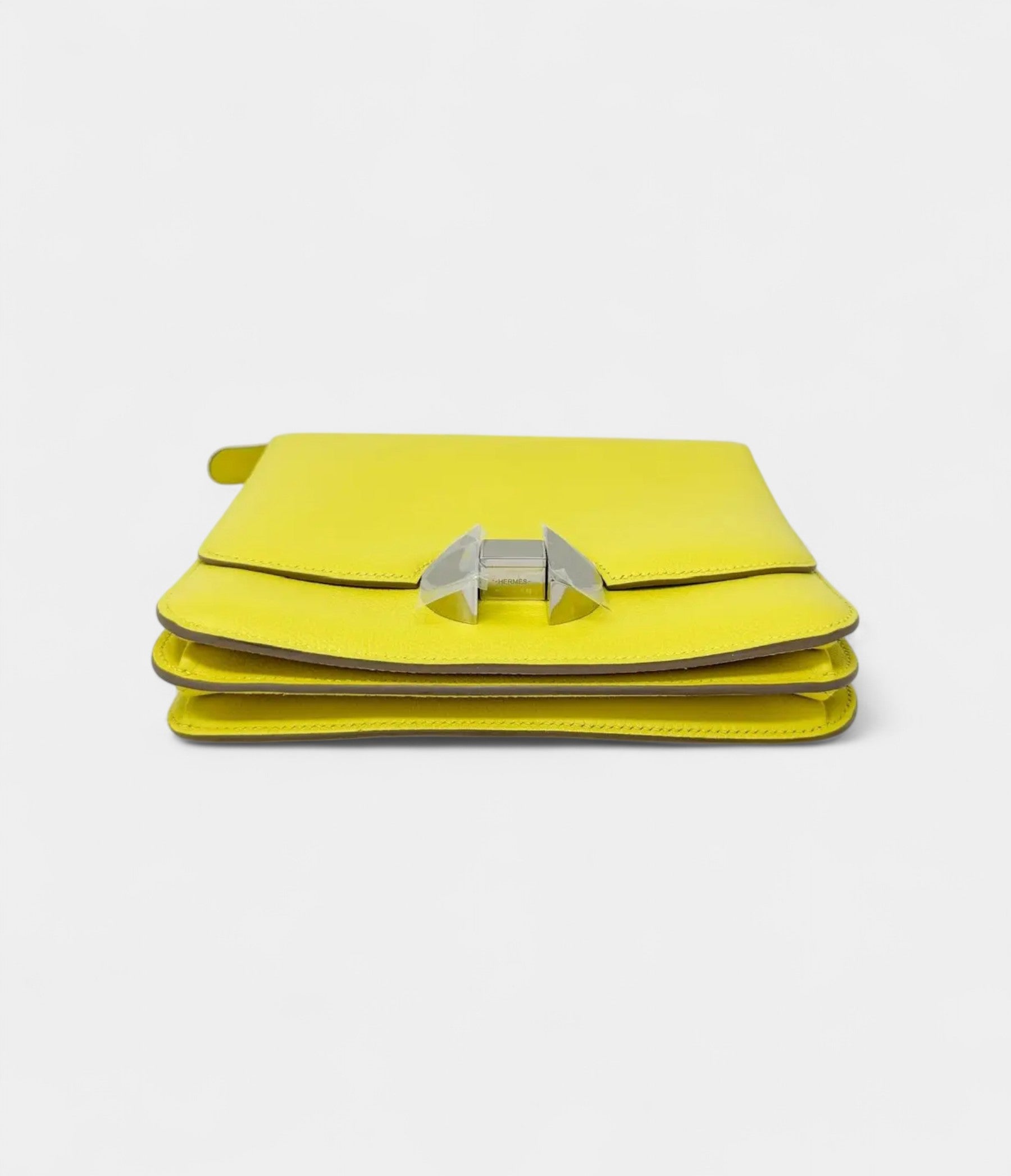Hermès 2002 Yellow Leather Handbag