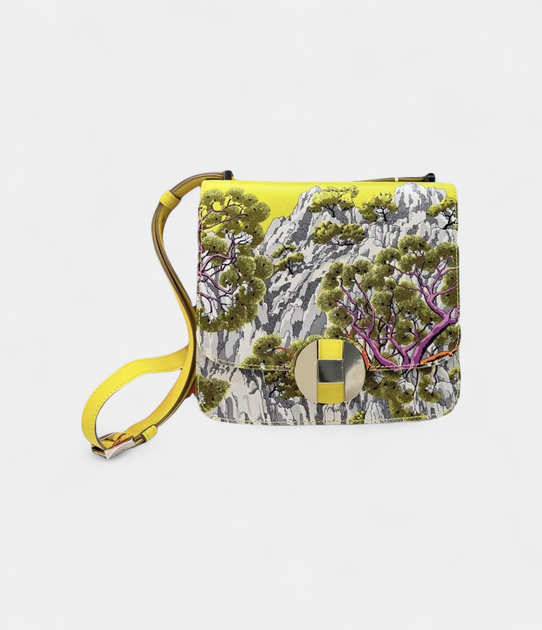 Hermès 2002 Yellow Leather Handbag