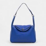 Hermès 2011 Togo Lindy 30 Satchel Rolled Handles and Flat Strap Bag
