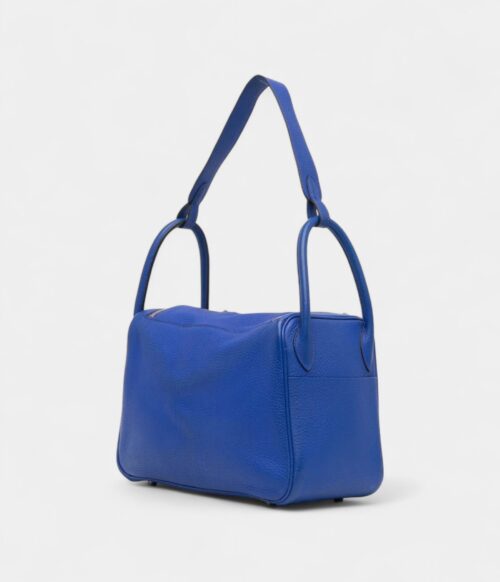 Hermès 2011 Togo Lindy 30 Satchel Rolled Handles and Flat Strap Bag