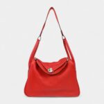 Hermès 2012 Clemence Lindy 30 Red Shoulder Bag