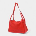 Hermès 2012 Clemence Lindy 30 Red Shoulder Bag