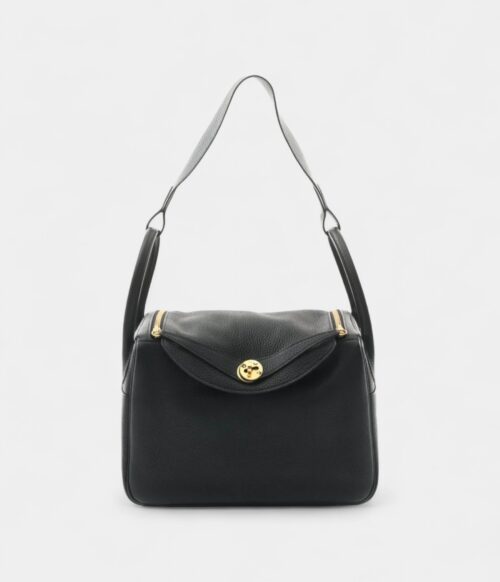 Hermès 2019 Lindy 30 Black Shoulder Bag