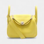 Hermès 2022 Mini Lindy Yellow Shoulder Bag