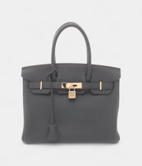 Hermès 2024 Birkin 30 Dark Grey Tote Bag