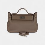 Hermes 24/24 Handmade Etoupe Maurice and Swift Palladium Hardware