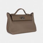 Hermes 24/24 Handmade Etoupe Maurice and Swift Palladium Hardware