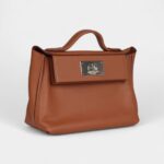 Hermes 24/24 Handmade Gold Evercolor and Swift Palladium Hardware