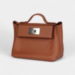 Hermes 24/24 Handmade Gold Evercolor and Swift Palladium Hardware