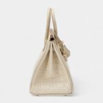 Hermès Beton Matte Mississippiensis Alligator Birkin 25 Gold Hardware