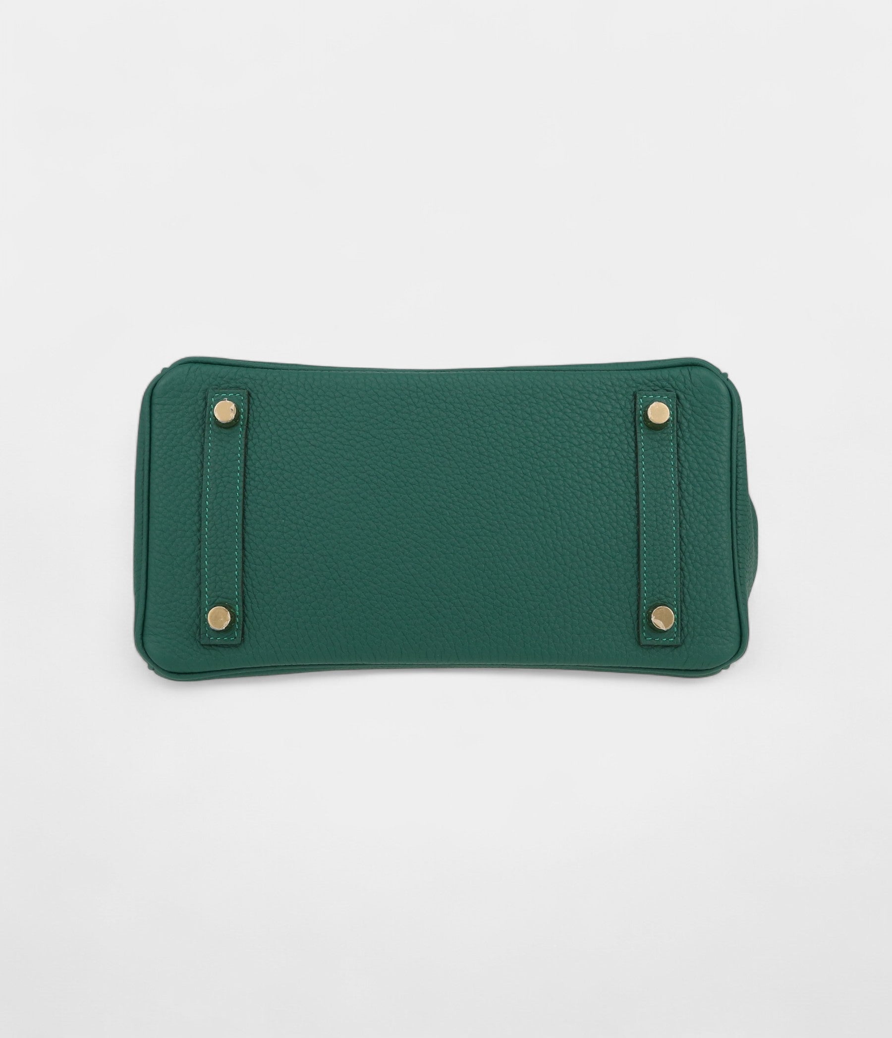 Hermès Birkin 25 Cm Handbag In Malachite Green Togo Leather