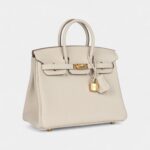 Hermès Birkin 25 Craie Togo Gold Hardware