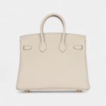 Hermès Birkin 25 Craie Togo Gold Hardware