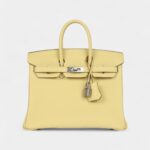 Hermès Birkin 25 Jaune Poussin Togo Palladium Hardware
