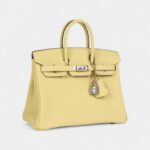Hermès Birkin 25 Jaune Poussin Togo Palladium Hardware