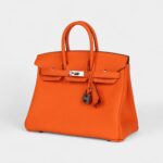 Hermès Birkin 25 Orange Minium Togo Palladium Hardware