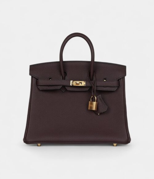 Hermès Birkin 25 Rouge Sellier Togo Gold Hardware