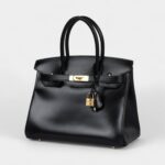Hermès Birkin 30 Black Box Gold Hardware