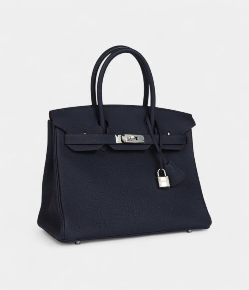 Hermès Birkin 30 Bleu Nuit Togo Palladium Hardware