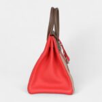 Hermès Birkin 30 Cascade Rose Jaipur, Etoupe and Argile Swift and Clemence Brushed Palladium Hardware