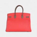 Hermès Birkin 30 Cascade Rose Jaipur, Etoupe and Argile Swift and Clemence Brushed Palladium Hardware