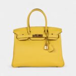Hermès Birkin 30 Jaune de Naples Novillo Gold Hardware